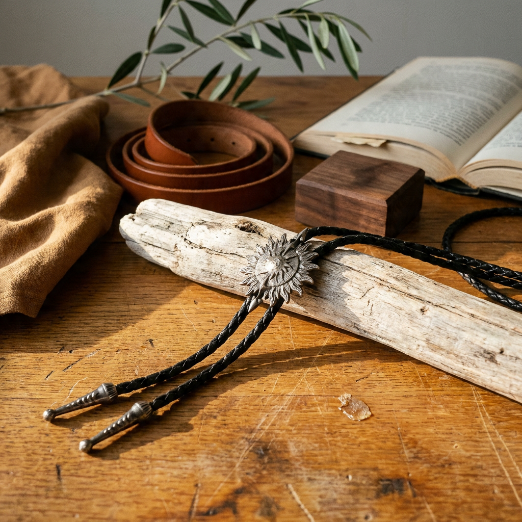 Antique brass rope knot pendant lamp shown in ambient room setting on artisan bench with driftwood accents