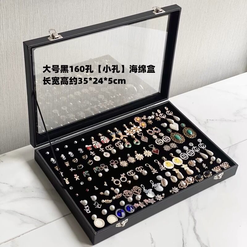 黑色160孔耳钉箱